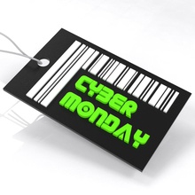 cyber monday barcode-tag Kunst cyber-Montag 3d print model - Mito3D
