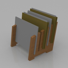 desk organizer 1 office gadget 3d print model - Mito3D