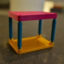 desk shelf set -separate housewares 3d print model - Mito3D