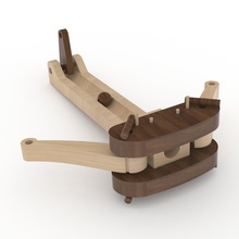 desktop wooden ballista kit toys wood 3d print model - Mito3D