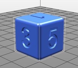 dice education cube 3d print model - Mito3D