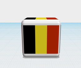 dice belgium education color flag game 3d print model - Mito3D