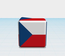 dice czetch education color flag game 3d print model - Mito3D