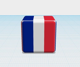 dice flag game education games 3d print model - Mito3D