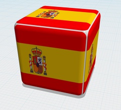dados juego de la bandera educación color los 3d print model - Mito3D