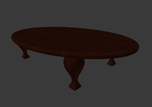 dining table housewares color model furniture 3d print model - Mito3D