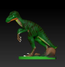 dinossauro velociraptor-1 brinquedos de cor velociraptor 3d print model - Mito3D