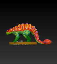 dinosaur-ankylosaurus toys ankylosaurus color dinosaur 3d print model - Mito3D