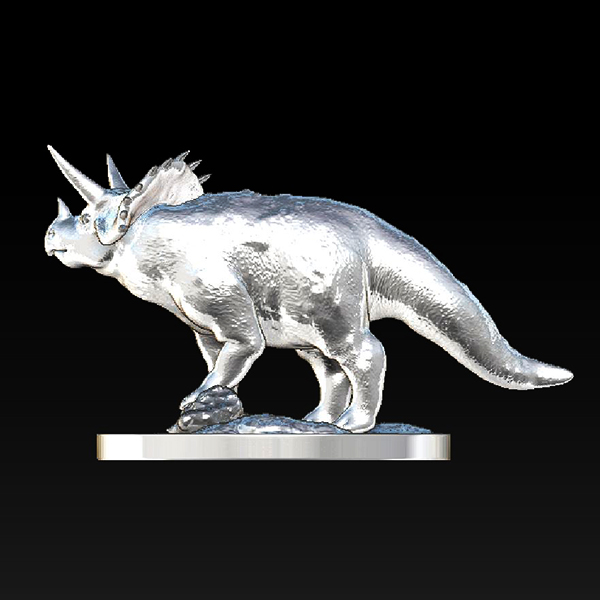 dinosaur-triceratops art dinosaur nobel sla 3D print model - Mito3D