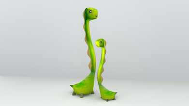 dinosaur ladle housewares bigspoon color houseware spoon 3d print model - Mito3D