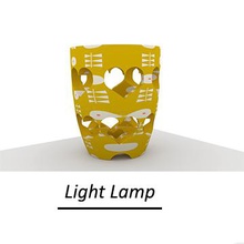 diy lámpara de luz artículos para el hogar cuerpo color la 3d print model - Mito3D