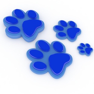cão pegadas fone ouvido suporte Jerome xyzprinting free downloadable 3D modelos aparelhos dogfootprintsearphoneholder footprintsearphoneholder 3d print model - Mito3D