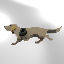 dog tools alphabet puzzle 3d print model - Mito3D
