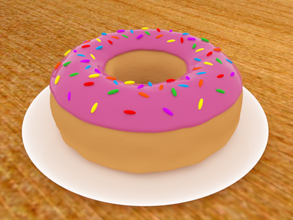 donut spinkles toys coffee color da vinci food kitchen 3d print model - Mito3D