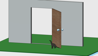 Tür Halterung Haushaltswaren brachiosaur brachiosourus cat Mensch 3d print model - Mito3D