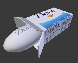 dove soap housewares color mixed bag textures 3d print model - Mito3D