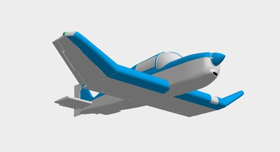 dr400 burun konisi eğitim model uçak ppl 3d print model - Mito3D