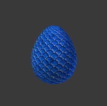 dragon's egg 4 blue toys color dragon mixed bag textured 3d print model - Mito3D