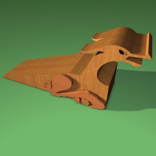 dragon ' s Kopf Türstopper Haushaltswaren Tür-stopper 3d print model - Mito3D
