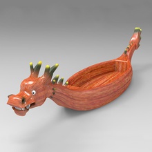 Drache-Boot Kunst dragon boat festival 3d print model - Mito3D