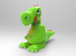 dragón toon los juguetes color dragones figuritas divertido de juguete 3d print model - Mito3D