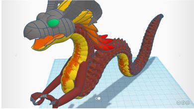 dragão a arte 3d print model - Mito3D