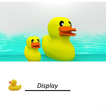 duck toys animal color display toy yellow 3D print model - Mito3D