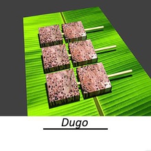 dugo filipino de origem alimentar brinquedos sangue cor exibição alimentos grelhado 3d print model - Mito3D