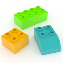 duplo basic bricks toys lego 3d print model - Mito3D