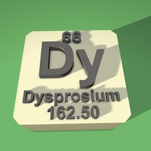 dysprosium periodic table fridge magnet art 3d print model - Mito3D