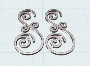 earrings fashion 3dprinter earring 3d print model - Mito3D