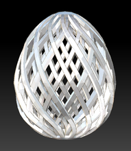 easter egg-net art day nobel sla 3d print model - Mito3D