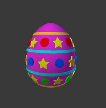 easter egg Kunst Farbe Ostern ei mixed bag Texturen 3d print model - Mito3D