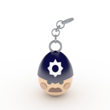 easter egg keyring policeman housewares 3d print model - Mito3D