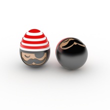 huevo de pascua pirata art la el domingo 3d print model - Mito3D
