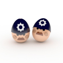 easter egg policeman art sunday 3d print model - Mito3D