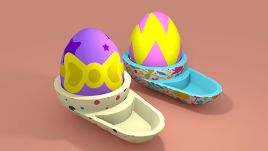 egg cup housewares color 3d print model - Mito3D