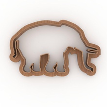 elephant cookie cutter housewares cookiecutter elephantcookiecutter 3d print model - Mito3D