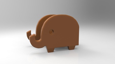 elephant titolare office elefante pen 3d print model - Mito3D