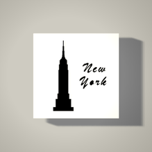 empire state silhouette wall decor art new york 3d print model - Mito3D