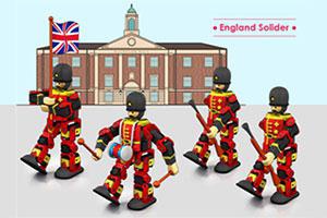 england soldier toys xyz bolide robot 3d print model - Mito3D