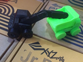 excavador del camión los juguetes excavadora 3d print model - Mito3D