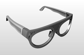 ojo de vidrio hombres la moda anteojos marco las gafas hombre 3d print model - Mito3D