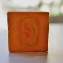 case face de l'oreille art 3d print model - Mito3D