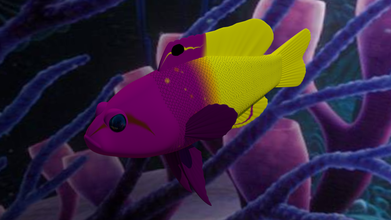 fairy basslet 20 mix fish two color model 3d print model - Mito3D