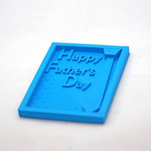 father's day card tie fashion 2014 fathers 3d print model - Mito3D