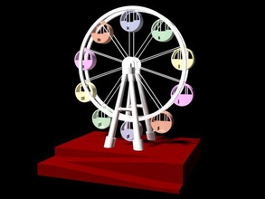 Riesenrad - Spielzeug ferriswheel 3d print model - Mito3D