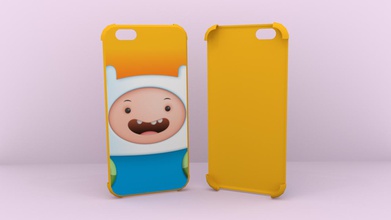 finn iphone 6 case gadgets 6case adventure color time 3d print model - Mito3D