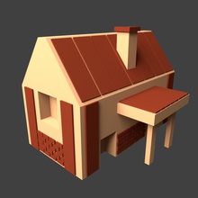 2-evi fl-pv oyuncaklar 3d print model - Mito3D