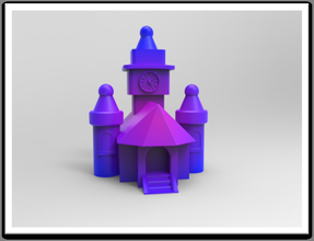 fl-città-torre dell'orologio i giocattoli arredamento display fantasia terra di giocattolo 3d print model - Mito3D